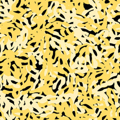 Urban UFO camouflage of various shades of black and yellow colors