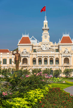 Vietnam, Ho Chi Minh City (Saigon), District 1, City hall (architect Paul Gardes, 1908)