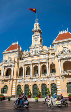 Vietnam, Ho Chi Minh City (Saigon), District 1, City hall (architect Paul Gardes, 1908)