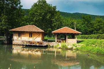 Traditional water mill at country side of Serbia,  Eastern Serbia, near Despotovac city