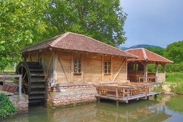 Traditional water mill at country side of Serbia,  Eastern Serbia, near Despotovac city