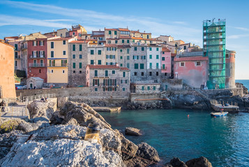 Views from the coast of Liguria in Italy
