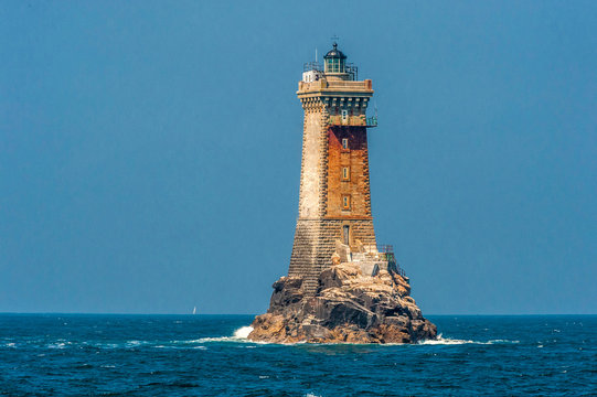 France, Brittany, Cap Sizun, Phare de la Vieille, off the shore of la Pointe du Raz