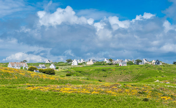 France, Brittany, Cap Sizun, hamlet Pendreff between La Pointe du Raz and la Pointe de Feunteun Aod