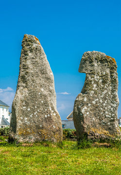 France, Brittany, Ile de Sein, dolmens "Les causeurs"