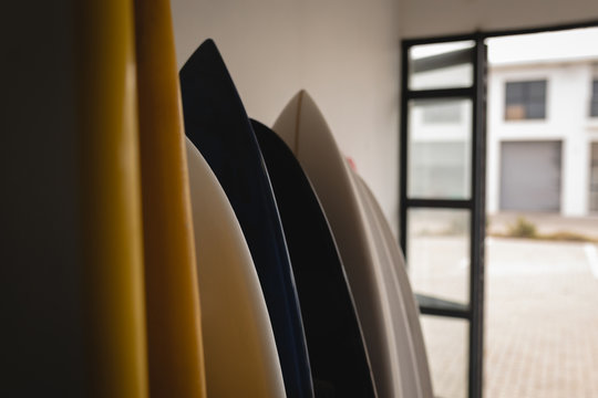 Surfboards in a shop