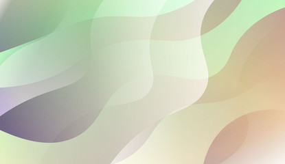 Abstract Wavy Background. For Cover Page, Landing Page, Banner. Vector Illustration with Color Gradient.