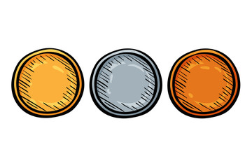 Champion Gold, Silver and Bronze Medal