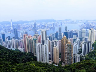 Obraz premium Day Skyline in Hong Kong