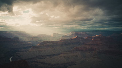 sunset in grand canyon