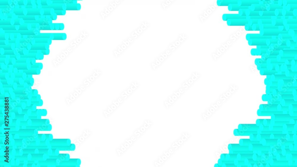 Poster cylinder bar 3d virtual isometric shuffle wave pattern, blockchain technology concept design illustr