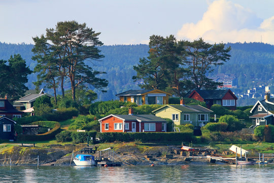 Europe, Norway, Nordland, Oslo, Oslo Fjord. Nakkholmen island