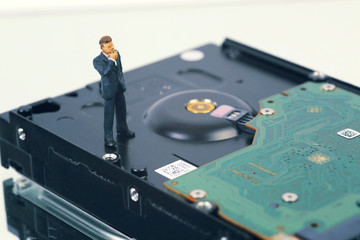 Still life of hard disk