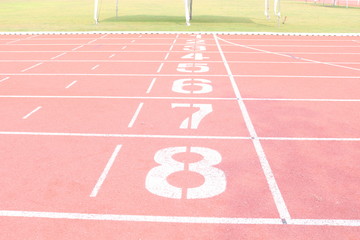 running track in stadium