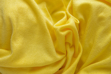 yellow texture. Yellow knit fabric