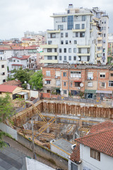 Baustelle in Tirana