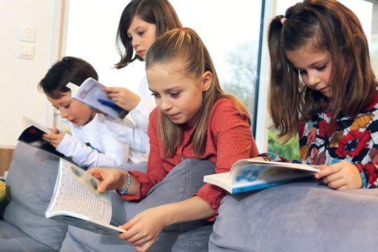 Children reading