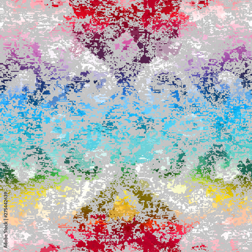 Aufkleber abstract seamless pattern with grunge dirty texture and vintage ornament. vector image.