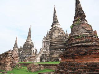 Fototapeta premium タイ王国 アユタヤ ワット・プラ・シーサンペット