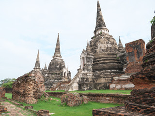 Fototapeta premium タイ王国 アユタヤ ワット・プラ・シーサンペット