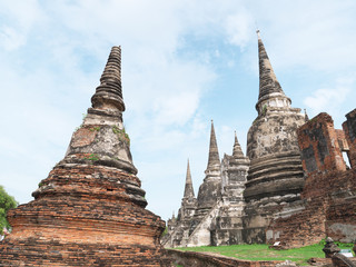 Fototapeta premium タイ王国 アユタヤ ワット・プラ・シーサンペット