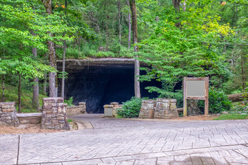 entrance to cathedral cavern near guntersville, alabama, USA