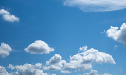 blue sky with light white clouds