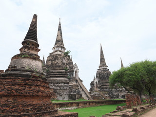 Fototapeta premium タイ王国 アユタヤ ワット・プラ・シーサンペット