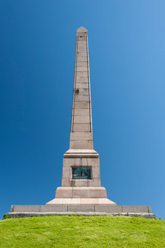 Haraldshaugen is the monument to Harald chief of all viking's clans, Haugesund, Norway