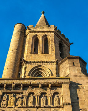 Spain, Autonomous community and province of Navarre, Sanguesa, church of Santa Maria la Real (12th century) (Saint James way)