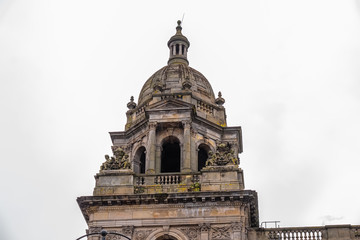  Impressive Architecture looking up to one of the Glasgow City Chambers Stone Steeples.
