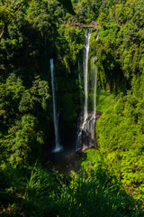 Amazing the Sekumpul waterfall in Bali, Indonesia