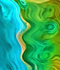 Abstract art background. Colorful texture. Creative concept oriental pattern with design elements. Graphic artwork. Drawing in modern impressionism style. Marble liquid effect. Fluid painting.