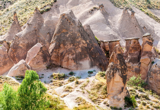 Turkey, Goreme National park and the rock sites of Cappadocia, Devrent valley dotted with cones and volcanic peaks (UNESCO World Heritage)