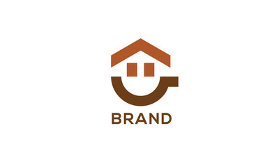 A combination of a house and coffee cup that gives the impression of happiness, bold and minimalist logo perfect for coffee business.