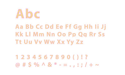 Elegant line style summer style alphabet letters font number and special symbols. Typography fonts regular uppercase and lowercase  vector illustration