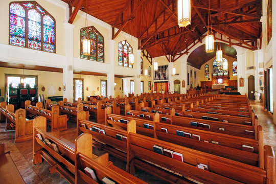 USA. Florida. The Keys. Key West. Historic and tourist center. Saint Paul Episcopal Church.