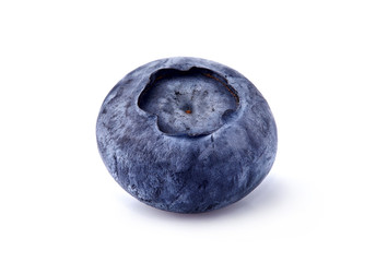 Blueberry Isolated on White Background. Macro.