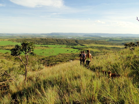 WALK BY THE MOUNTAINS OF THE REGION OF SERRA DE CANASTRA, MINAS GERAIS, BRAZIL