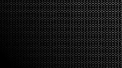 Hexagon background with black gradient lines.