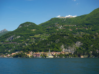 Fototapeta na wymiar The small town of Varenna, Lake Como, Italy