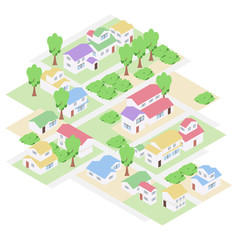 カラフルな屋根の街並み