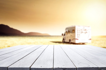 Summer car and free space for your decoration. 