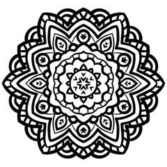 mandala isolated on white background
