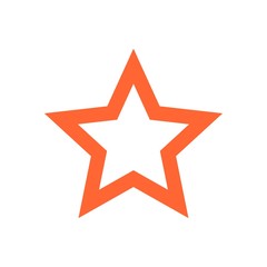 Star icon logo. Flat vector illustration for web design, infographics and mobile app.