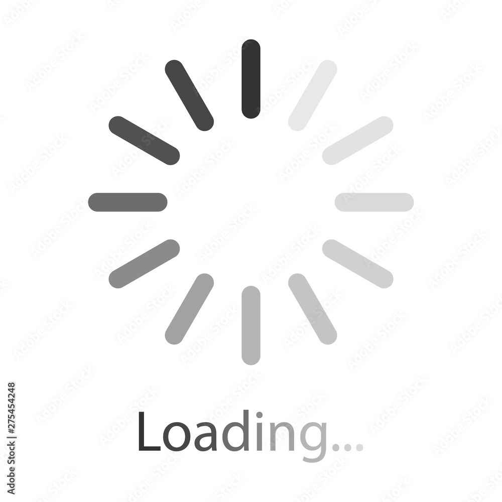 Poster loading vector icons