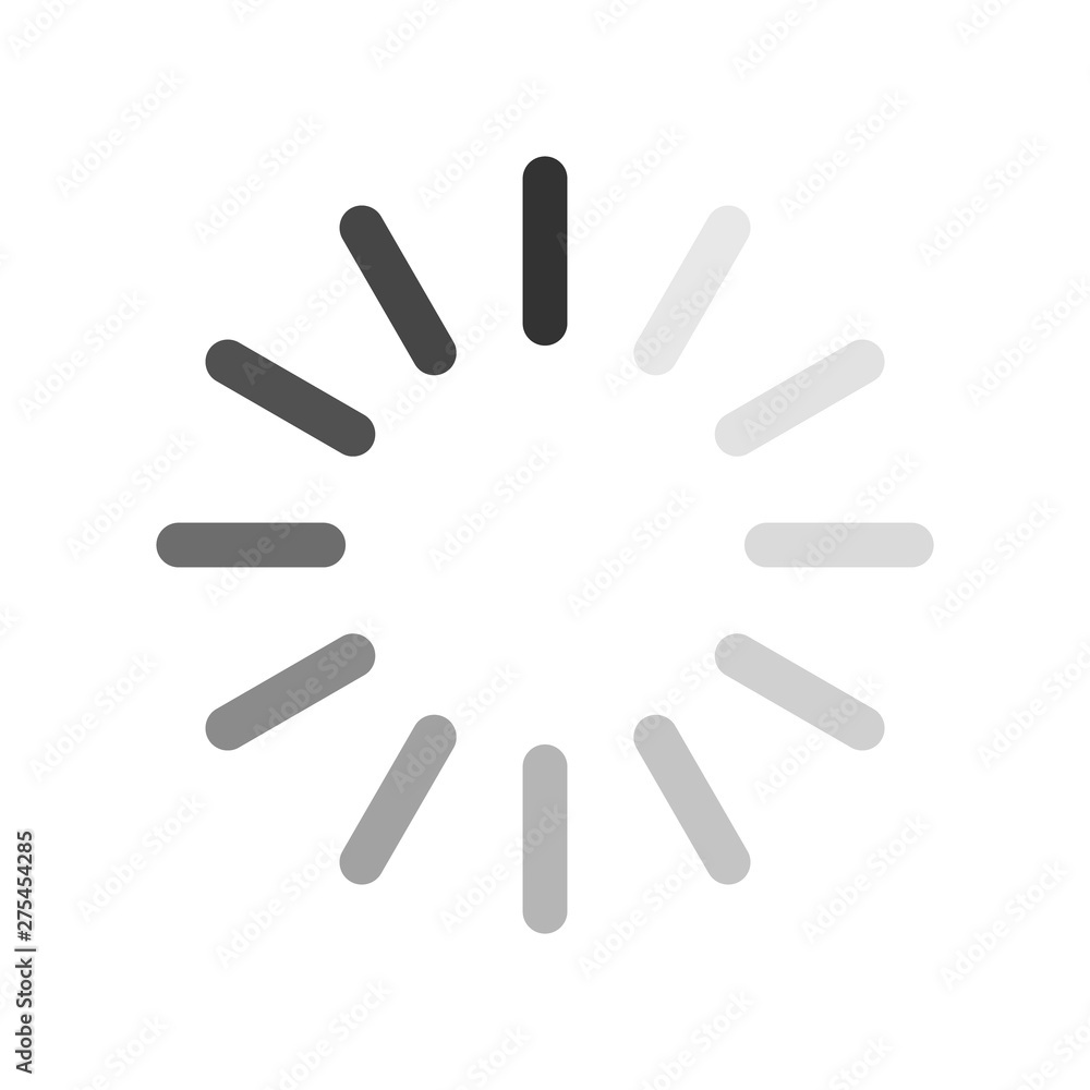 Poster download sign isolated on white background. data loading bar. load icon in flat design. vector illus