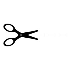 Scissor icon vector flat trendy