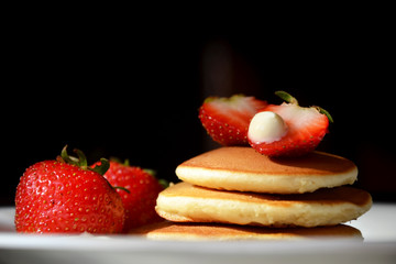  strawberries and pancakes
