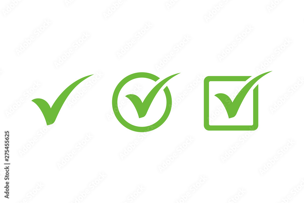 Poster check mark icon symbols vector. symbol for web site computer and mobile vector.